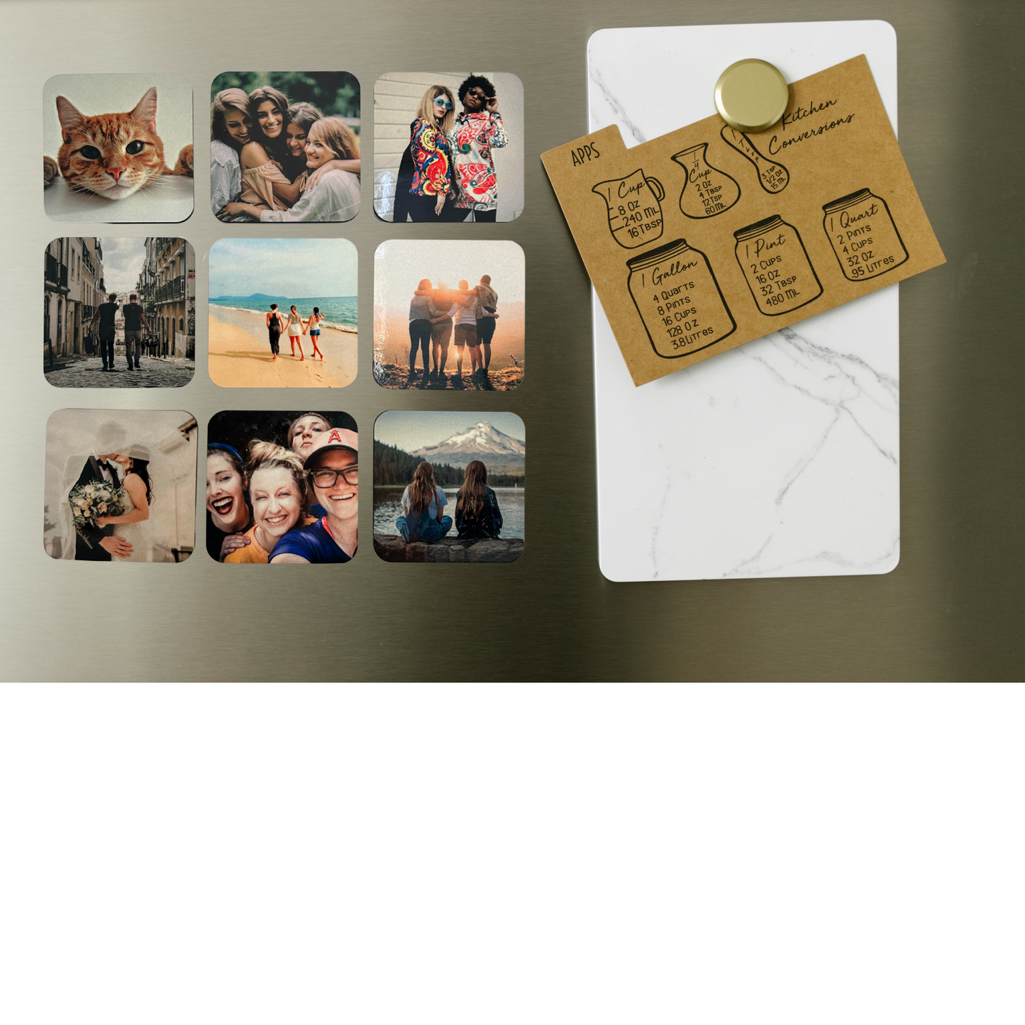 Custom Photo Magnet Set – Pack of 9
